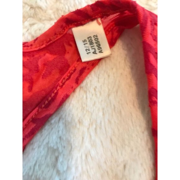 Ladies Burnout Reebok Crossfit Razorback Gym Tank - Red XXS - Picture 4 of 6